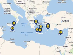 Mapa plavby