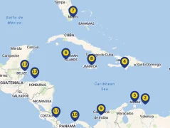 Mapa plavby