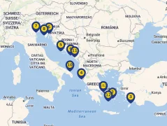 Mapa plavby