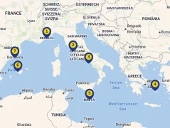 Mapa plavby