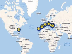 Mapa plavby
