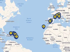 Mapa plavby