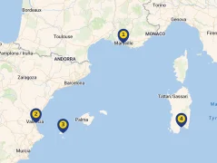 Mapa plavby
